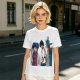 Anime Character Graphic Olive Green T-Shirt