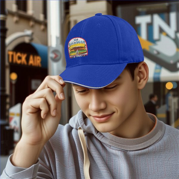Big Kahuna Burger Graphic Black Baseball Cap