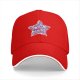 Black Baseball Cap With Patriotic Star Freedom Bravery Print