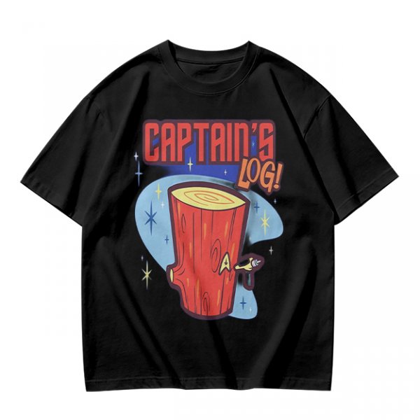 Captain's Log Star Trek Themed Graphic T-Shirt Design