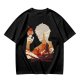 Anime Fire Bender Silhouette Graphic T-Shirt