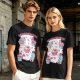 Olive T-Shirt With Cute Dinosaur Ice Cream Graphic Print
