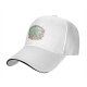Black baseball cap with whimsical magical plant and mushroom graphic