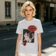 Olive cat graphic t-shirt with 'I don't wanna adult' print