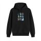 Black hoodie with How to Train Your Dragon dragon character print