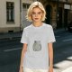 Olive Green T-Shirt With Cute Chubby Frog Graphic Print