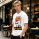 Olive graphic t-shirt with nervous white cat and 'All of my systems are nervous' text