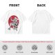 Olive T-shirt with Luffy Gear 5 Sun God Nika Anime Print