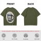 Olive Green Graphic T-Shirt With Bring Coffee Mug Print