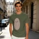 Olive Green T-Shirt With Cute Smiling Potato Graphic