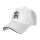 Black baseball cap with 'Fueled by Coffee & Existential Dread' grim reaper graphic