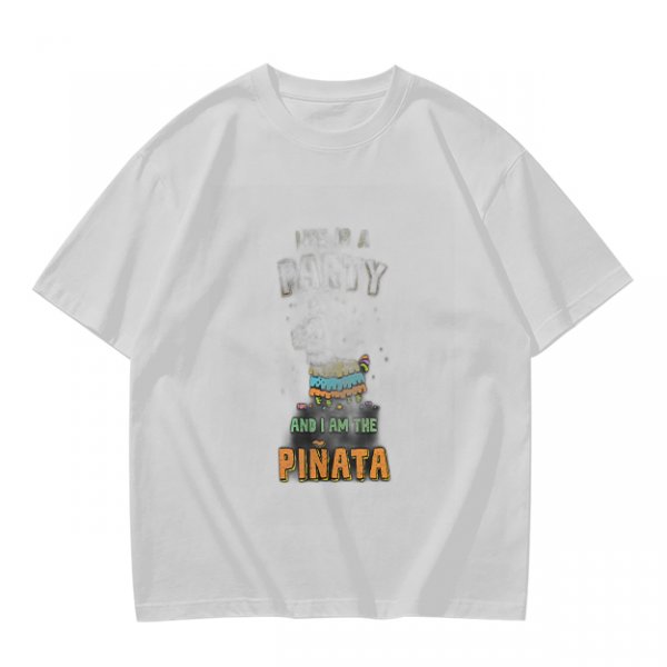 Olive graphic t-shirt with 'and i am the pinata' print