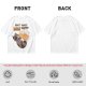 Oversized olive t-shirt with raccoon drinking beer graphic