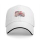Black Baseball Cap with Friendship Themed Cartoon Print