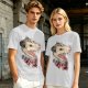 Olive T-Shirt With Aggressive Opossum 'LIFE!' Graphic Print