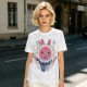 Olive T-Shirt with Princess Mononoke Mask and Kodama Print