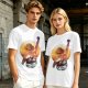 Anime Pirate Adventure Sunset Graphic T-Shirt Design