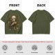 Skeleton with Coffee and Plants T-Shirt Graphic