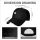 Black Baseball Cap With Cute Bloody Ghost Graphic