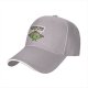 Black baseball cap with 'Working On My Core' fitness apple graphic