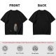 Olive Green T-Shirt With Chibi Bearded Man In Suit Graphic