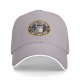 Black baseball cap with raccoon trash around and find out graphic