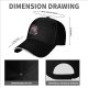 Black Baseball Cap With Anime Swordsman Character Print