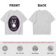Olive t-shirt with angry penguin holding knife and I Choose Violence print