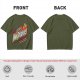 Olive green graphic t-shirt with Hot Trekkies Star Trek themed print