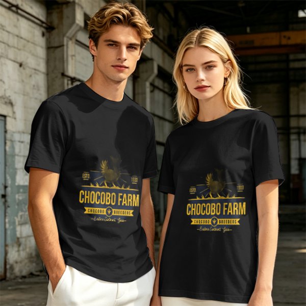 Olive Chocobo Farm Graphic T-Shirt for Fans