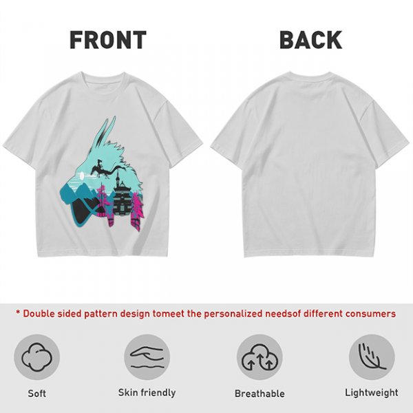 Olive T-Shirt With Spirited Away Dragon Silhouette Artwork