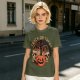 Olive Halloween Trick or Treat Skull Jack-o'-lantern Graphic T-Shirt