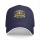 Black Baseball Cap With Silly Goose Academy Emblem Design