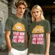 Olive T-Shirt With Sad Taco Graphic And 'Every Now And Then I Fall Apart' Text