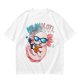 Olive t-shirt with a relaxed axolotl wearing sunglasses holding a drink