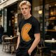 Olive T-Shirt With Pac-Man Style Pumpkin Pie Graphic