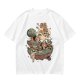 Olive T-Shirt With Whimsical Floating Island Children Art Print