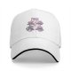 Black baseball cap with cute Mount Fuji character graphic design