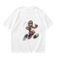 Olive T-Shirt with Cartoon Sloth Running Athlete Graphic