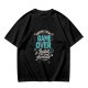 Olive t-shirt with 'Behind Every Game Over A Restart Awaits' gaming print