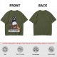 Olive T-shirt with Pingu Penguin 'Noot Today' Graphic Print