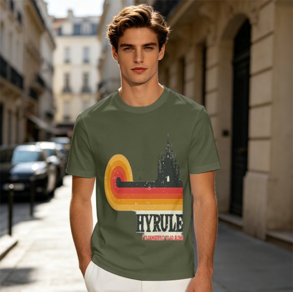 Hyrule Retro Castle Graphic T-Shirt For Fans