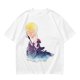 Olive T-Shirt with Watercolor Witch and Moon Art Print