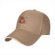 Black baseball cap with flame devil fruit graphic and text