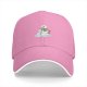 Black baseball cap with a melting snowman graphic for winter style