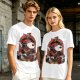 Olive T-Shirt Featuring Snoopy as a Fantasy Warrior with Woodstock