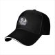 Black Baseball Cap With Ghost 1996 Graphic Print