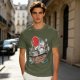 Studio Ghibli Characters Boat Graphic Olive T-Shirt