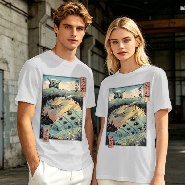 Studio Ghibli Nausicaa of the Valley of the Wind Ukiyo-e Art T-Shirt