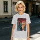 Olive T-Shirt With Funny Pizza Slice Scream Art Print